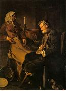 Jean-Baptiste marie pierre Old Man in the Kitchen oil painting on canvas